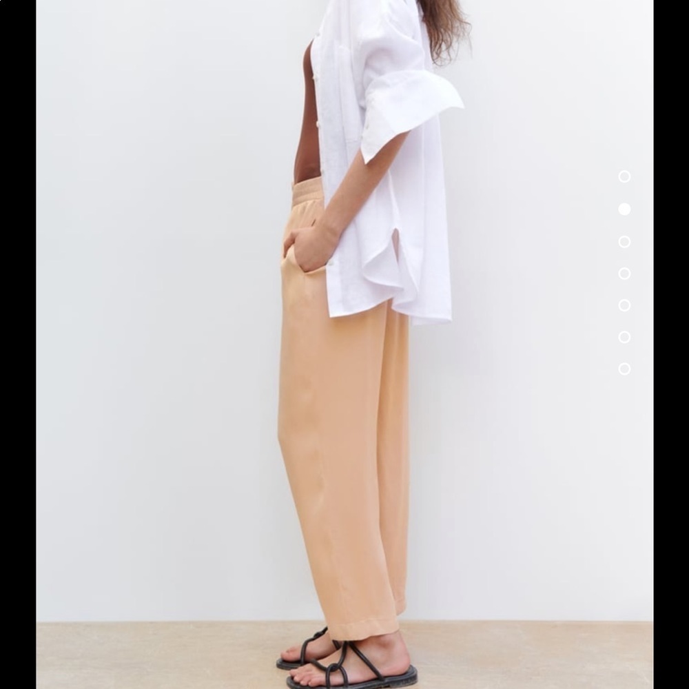 NWOT Zara satin pijama pants